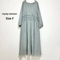 mysty woman ミスティウーマン　花柄ロングワンピース　小花柄　総柄