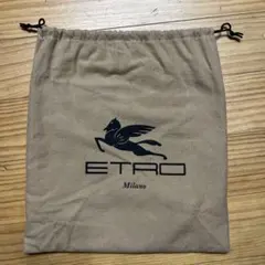 【SALE】ETRO ロゴ入り巾着袋 ブラウンのサムネイル