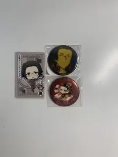 文豪ストレイドッグス　坂口安吾　缶バッジ　カード　激推し