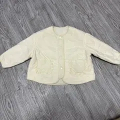 H&M キッズ ブルゾン キルティング ボア ジャケット リバーシブル