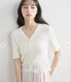 COCO DEAL レースヘムドッキングニット - メルカリ