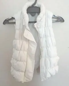 フード付きダウンベスト　130