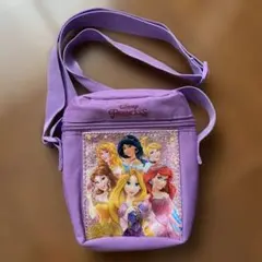 ディズニープリンセス ショルダーバッグ 紫 女の子