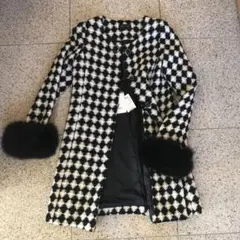 ☆新品タグ付き☆QEENS COURT☆ノーカラーコート☆のサムネイル