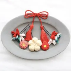 317. 髪飾り 花 タッセル 着物 子供 七五三 卒業式