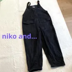 niko and… ニコアンド オーバーオール メンズ ブラックデニム