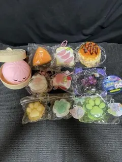 粘土系　水系　シリコン系　スクイーズ マスコット まとめ売り 13点セット 粘土系 水系 シリコン系 スクイーズ マスコット まとめ売り 13点セット
