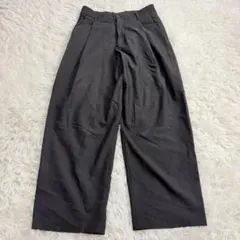 良品✨ZARA ワイドルーズスラックス 黒 綺麗め オフィスカジュアル 通勤