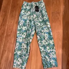 【新品】80sレトロ　花柄カジュアルパンツ