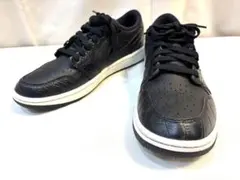 【ジョーダンゴルフ 】極美品 ゴルフシューズ ブラック クロコ柄 27 メンズ ジョーダンゴルフ 】極美品 ゴルフシューズ ブラック クロコ柄 27