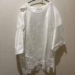 ユニクロ＋J　スーピマコットンオーバーサイズTシャツ　ホワイト
