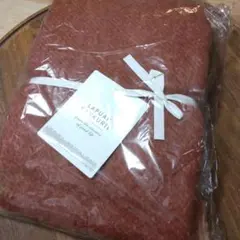 LAPUAN KANKURIT オレンジモヘアブランケット REVONTULI