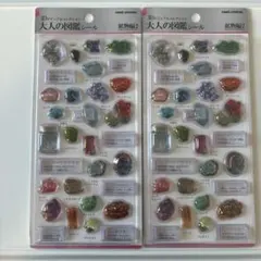 【正規品】 大人の図鑑シール　鉱物編2 2枚セット