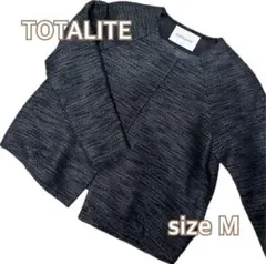 TOTALITE ノーカラージャケット Mサイズ ブラック系