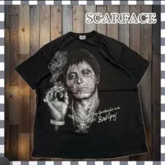 【キムタク着用】スカーフェイス 半袖tシャツ ブラック フロントプリント 2XL