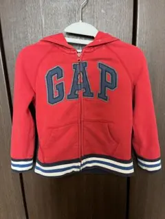 GAP 赤 フルジッパー パーカー