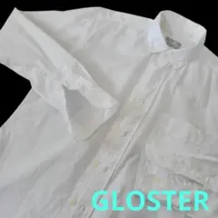 GLOSTER 長袖ボタンダウンシャツ 白のサムネイル