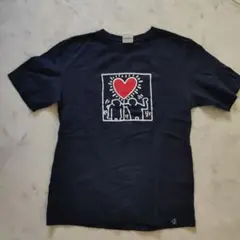 K. Haring ネイビー Tシャツ M