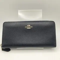 コーチ　長財布　財布　シグネチャー　ブラック