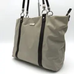 【美品✨】agnès b. VOYAGE トートバッグ ナイロン ベージュ A4