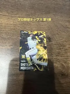 【プロ野球チップスカード】2025 阪神タイガース 森下翔太 キラ 金箔サイン