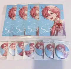 さとみくん S's アニメイト特典 ブロマイド×4/缶バッジ×7