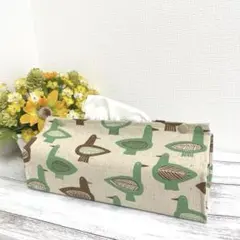 ボックスティッシュカバー　（鳥）　ハンドメイド