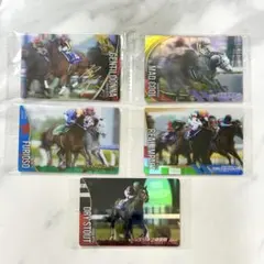 サラブレッドホースコレクション ツインウエハース 金箔サイン入り5枚