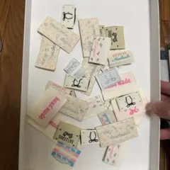 ハンドメイド用布製ラベルセット
