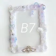 L版写真　B7 ホイップデコ　レジンデコ　トレカケース　硬質ケース　デコ