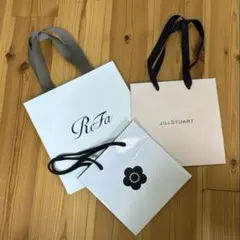 ReFa JILLSTUART MARY QUANTショップ袋 3点セット