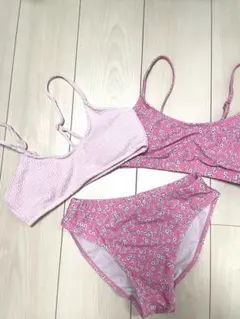 小花柄 インポートビキニ3点セット