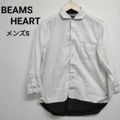 【ビームスハート】ボタンダウンシャツ ストライプ 胸ポケット カジュアル メンズ