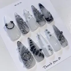 ネイルチップ シズニルック y2k 韓国 ワンホン ギャル ゴテゴテ