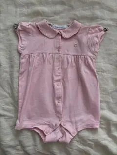 familiar 襟付きロンパース 80 ピンク