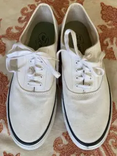LACOSTE メンズ スニーカー デッキシューズ 白 ホワイト US8.5 - メルカリ