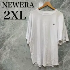 NEWERA メンズ 2XL 白 Tシャツ ビッグシルエット バックロゴ 古着のサムネイル