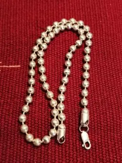 良品極太シルバーボールチェーン　6mm　50cm