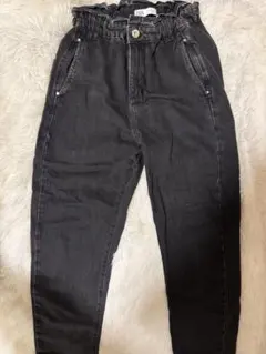 ZARA ブラック ストレートデニム EUR34