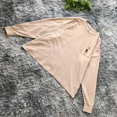 U.S.POLOASSN.【M】ベージュ 長袖 ゆったりシルエット カットソー