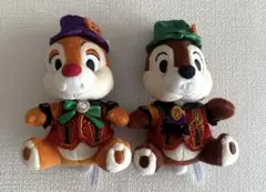 チップとデール ハロウィン ぬいぐるみバッジ 2点セット