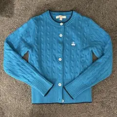 Brooks Brothers ターコイズ カーディガン XS