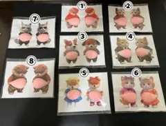 おなかぷにぷにシール（犬、猫）8枚セット③④⑦⑧