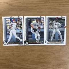 2025 topps baseball series ドジャース　3枚セット