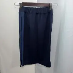ネイビー サイドストライプ タイトスカート