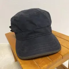 NEW ERA ダークブルー ワークキャップ 調整可能