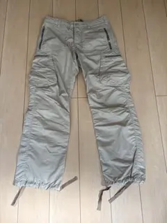 ESTNATIONメンズ カーゴパンツ ベージュ系