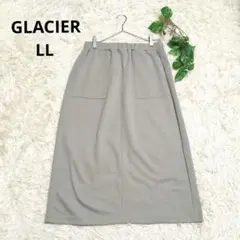 《GLACIER》グラシア ストレッチロングスカート ウエストゴム 大きめ LL