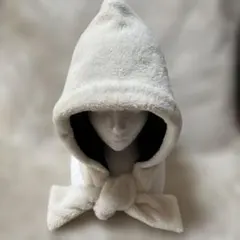 ハンドメイドバラクバラ=リバーシブルホワイトモコ×黒