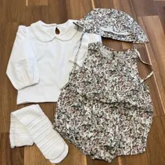女の子　トップス　ワンピース　帽子　靴下　４点セット　新品未使用